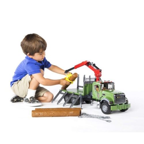 Bruder 02824 Mack Granite rönkszállító kamion