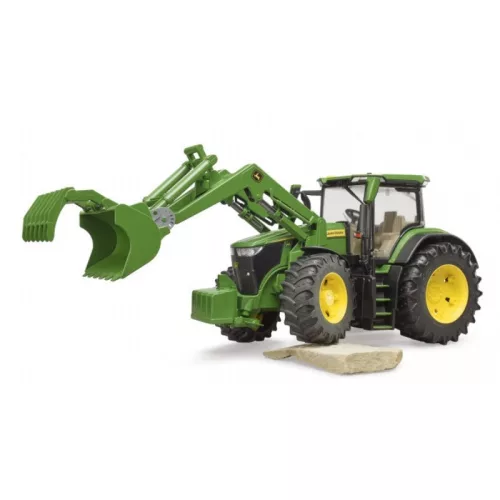 Bruder 3151 John Deere 7R 350 traktor homlokrakodóval