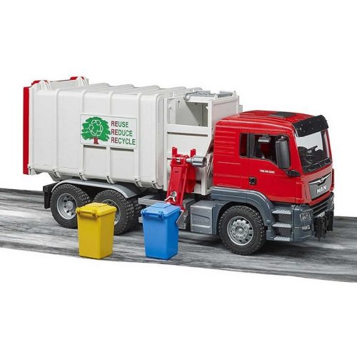 Bruder 03761 MAN TGS oldaltöltős szemetesautó