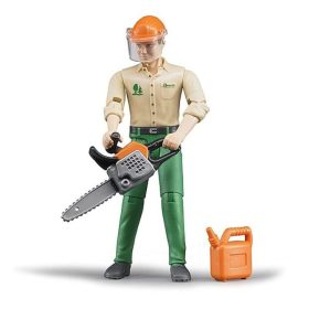 Bruder 60030 Bworld erdészeti munkás figura kiegészítőkkel