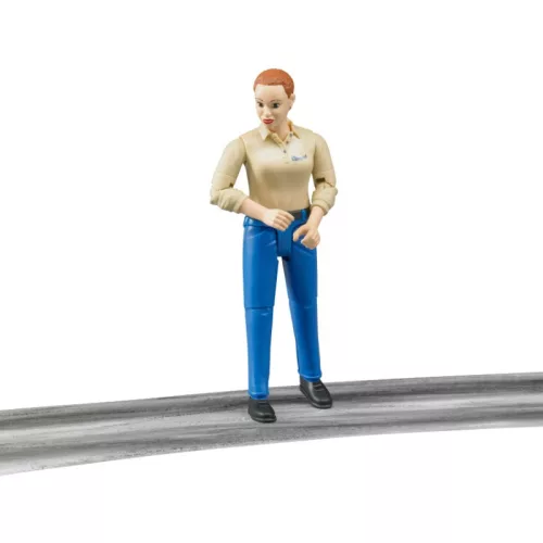 Bruder bworld 60408 kék nadrágos női figura