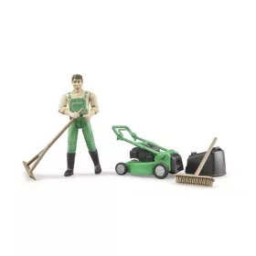  Bruder 62103 Kertész figura fűnyíróval és szerszámokkal