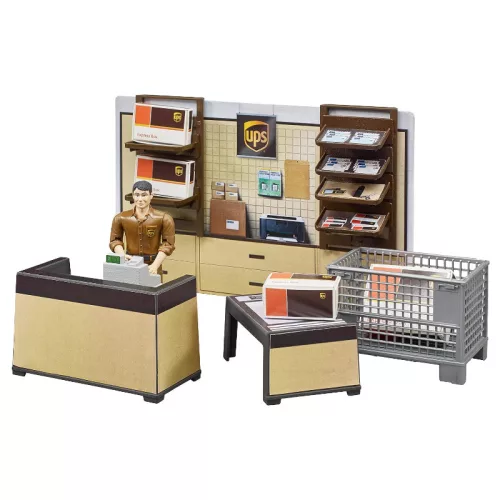 Bruder bworld 62250 UPS csomagpont játékszett