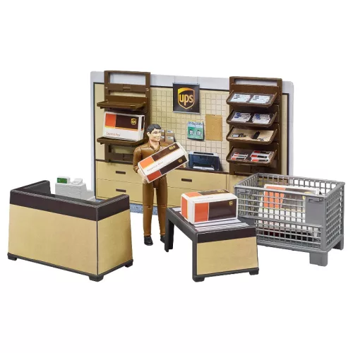 Bruder bworld 62250 UPS csomagpont játékszett