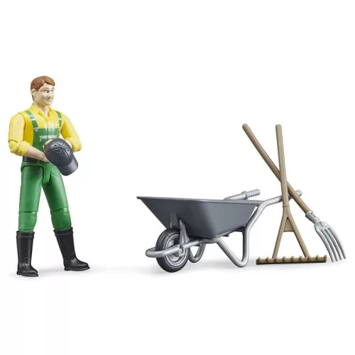 Bruder 62610 Bworld farmer figura kiegészítőkkel