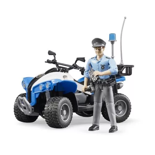 Bruder 63010 rendőrségi quad figurával