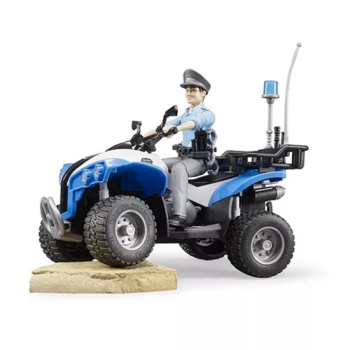 Bruder 63010 rendőrségi quad figurával