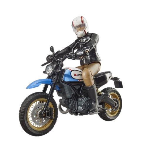 Bruder 63051 Ducati Scrambler Desert Sled motorkerékpár motoros figurával