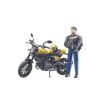 Bruder 63053 Ducati Scrambler Full Throttle motorkerékpár motoros figurával