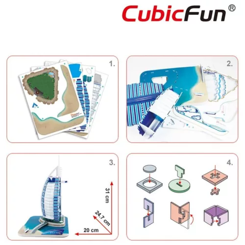 CubicFun 3D puzzle Burj Al Arab – 44 db