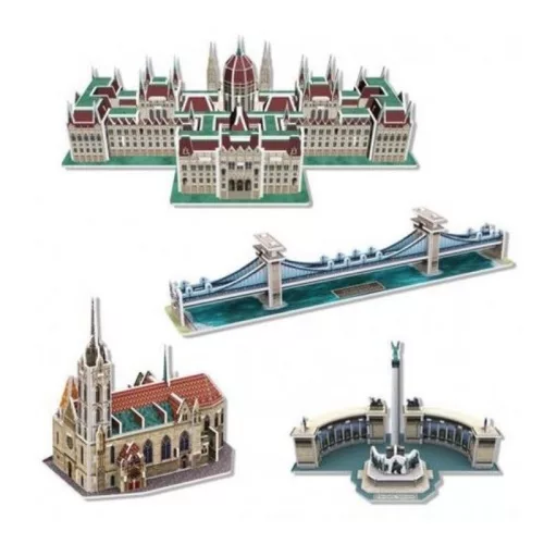 CubicFun C179 3D mini puzzle – Magyar épületek (155 db-os)