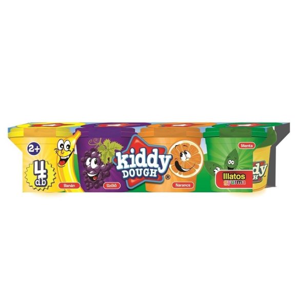 CreativeKid Kiddy Dough - Illatos gyurma (4 db-os)