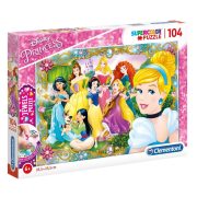   Clementoni 20147 Disney Jewels puzzle - Disney Hercegnők (104 db-os)