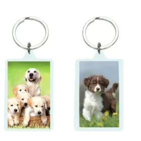 3D Kutyák akril kulcstartó