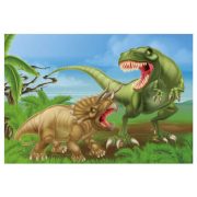 3D képeslap - Harcoló dinók