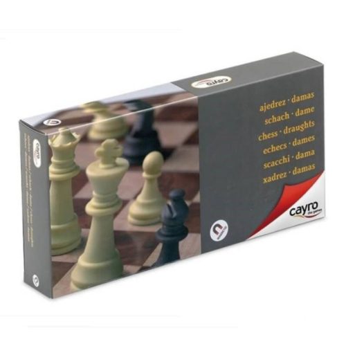 Mágneses sakk és dáma társasjáték (közepes)