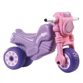 Lábbal hajtós rózsaszín-lila cross motor (rózsaszín-lila)