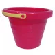 Kis hullamos homokozó vödör piros színben