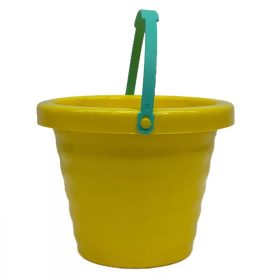 Nagy hullámos homokozó vödör sárga színben (2 literes) – Dohány Toys