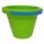 Nagy hullámos homokozó vödör zöld színben (2 literes)