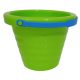 Nagy hullámos homokozó vödör zöld színben (2 literes)