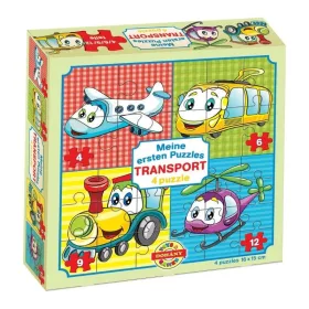 Tömegközlekedés 4 az 1-ben puzzle