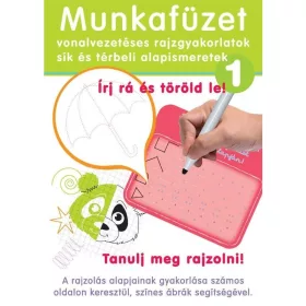 Tanulj meg rajzolni – Írj rá és töröld le munkafüzet 1.