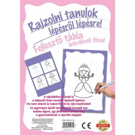 Rajzolni tanulok fejlesztő tábla – Lányos
