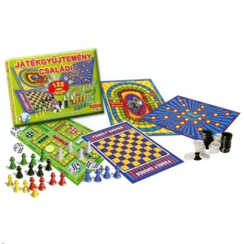 Családi játékgyűjtemény társasjáték 125 féle