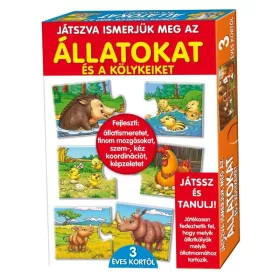 Játszva ismerjük meg az állatokat és kölykeiket