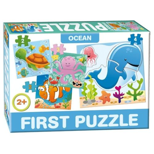 Óceán élővilága 4 az 1-ben baby puzzle