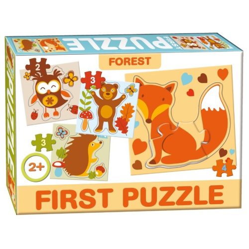 Erdő állatai 4 az 1-ben Baby puzzle