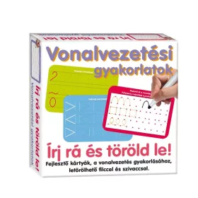 Írj rá és töröld le fejlesztő kártyák – Vonalvezetési gyakorlatok