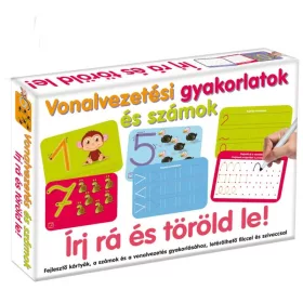 Írj rá és töröld le – Vonalvezetési gyakorlatok és számok