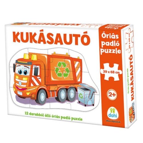 Óriás padló puzzle - Kukásautó