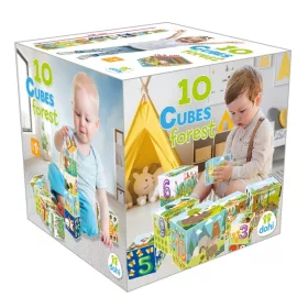 10 Cubes torony – Erdő kockarakosgatós építőjáték
