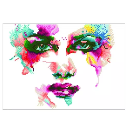 Diamond Dotz Absztrakt arc gyémántszemes kirakó