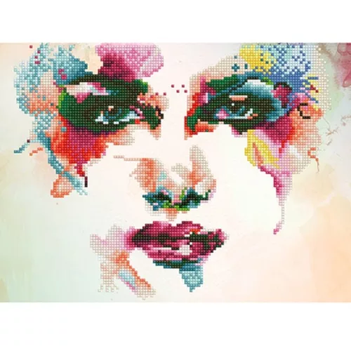 Diamond Dotz Absztrakt arc gyémántszemes kirakó