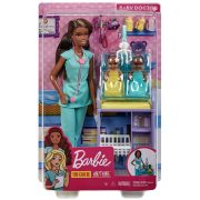   Barbie Karrierbabák - Gyermekorvos baba játékszett újszülöttekkel