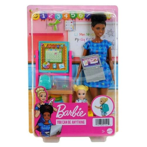 Barbie Karrierbabák - Tanár baba szőke hajú kislánnyal