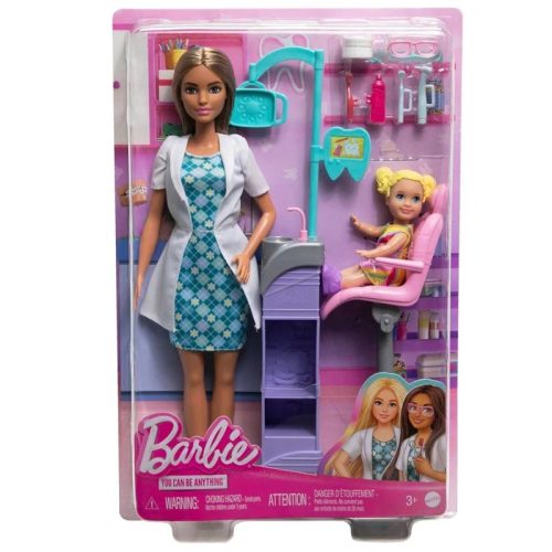 Barbie Karrier játékszett - Fogorvos (barna hajú)