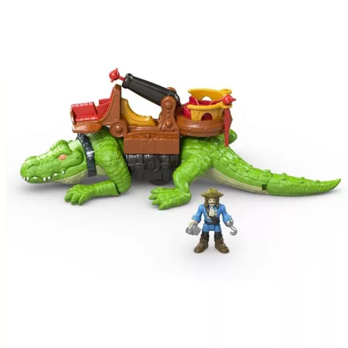 Imaginext Kalózos játékszett – Sétáló krokodil és Hook kapitány