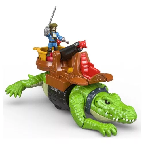 Imaginext Kalózos játékszett – Sétáló krokodil és Hook kapitány
