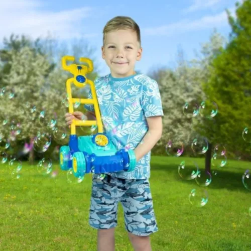 FruBlu fényeffektes szappanbuborék fújó fűnyíró – 0,4 liter