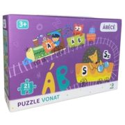 Magyar ábécé vonat puzzle (21 db)