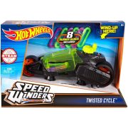 Hot Wheels Speed Winders motorok - TWISTED CYCLE zöld