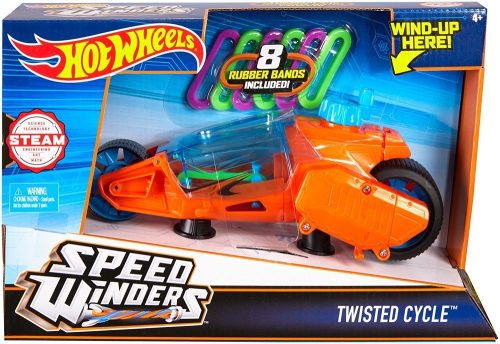 Hot Wheels Speed Winders motorok - Twisted Cycle (narancssárga)