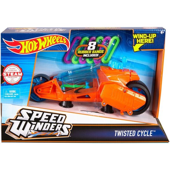 Hot Wheels Speed Winders motorok - TWISTED CYCLE narancssárga