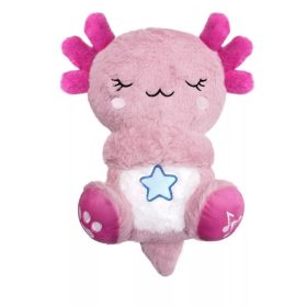 Dreamiezz szunyókáló interaktív plüss axolotl – 30 cm
