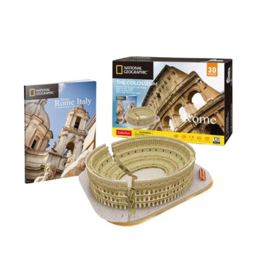 CubicFun DS0976 Nat. Geo 3D puzzle - Róma, Colosseum fotóalbummal (131 db)